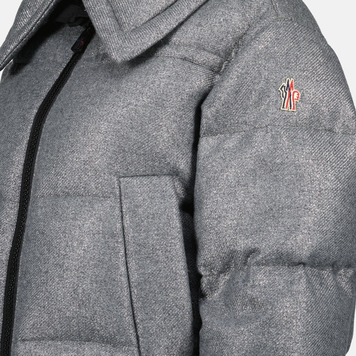 Metallic Wool Sandane Down Jacket