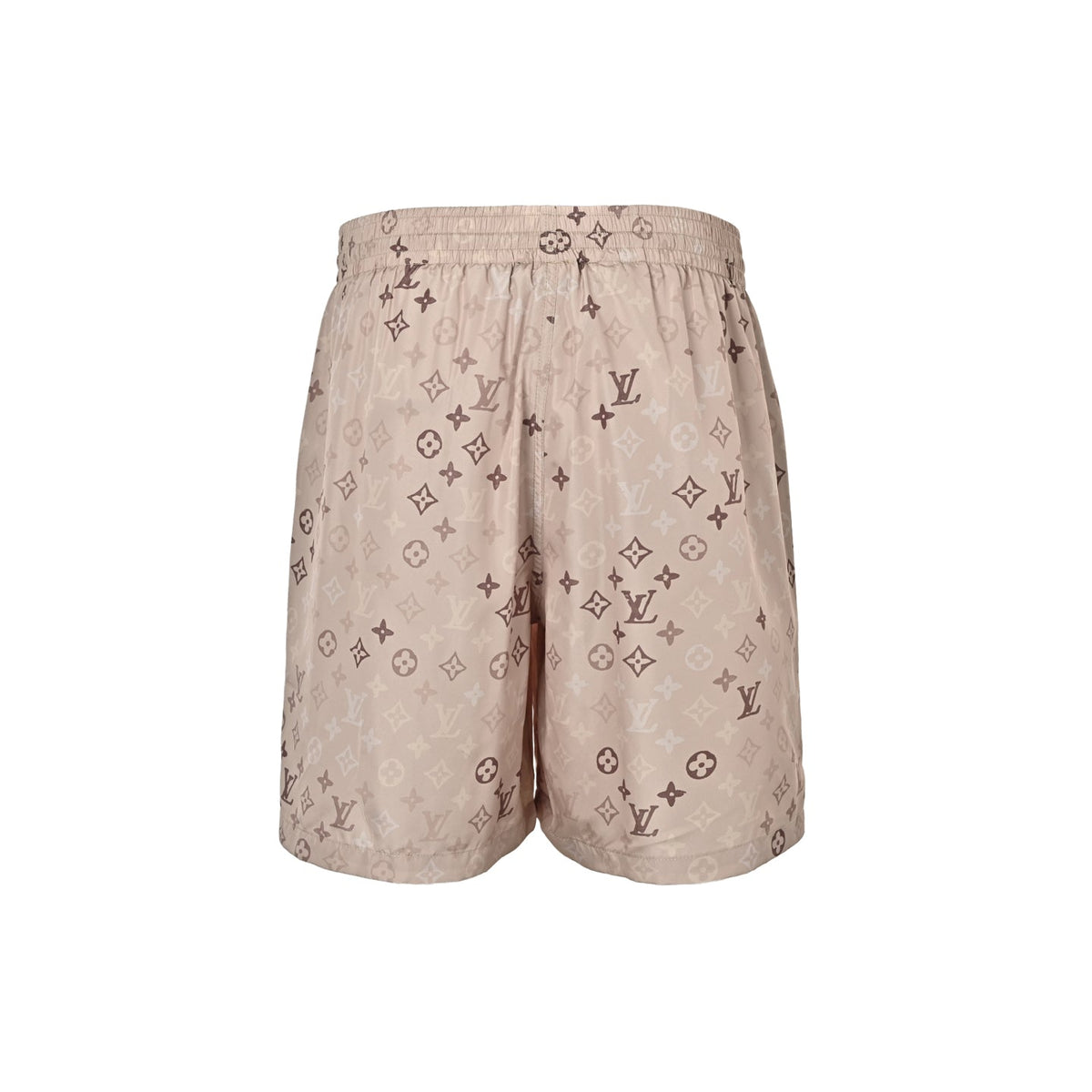 Multi-Tonal Monogram Shorts | Beige