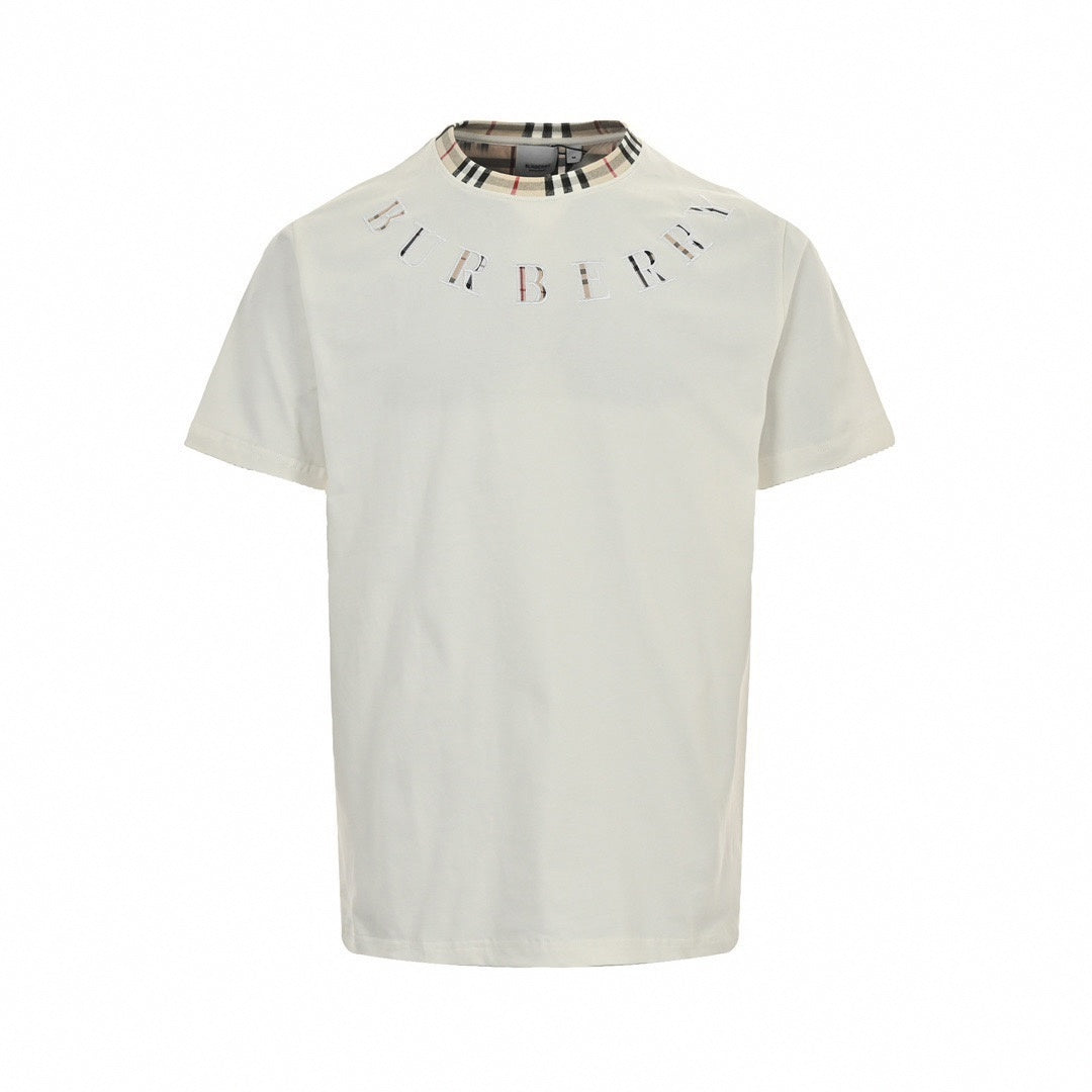 Arched Check Logo T-Shirt - White