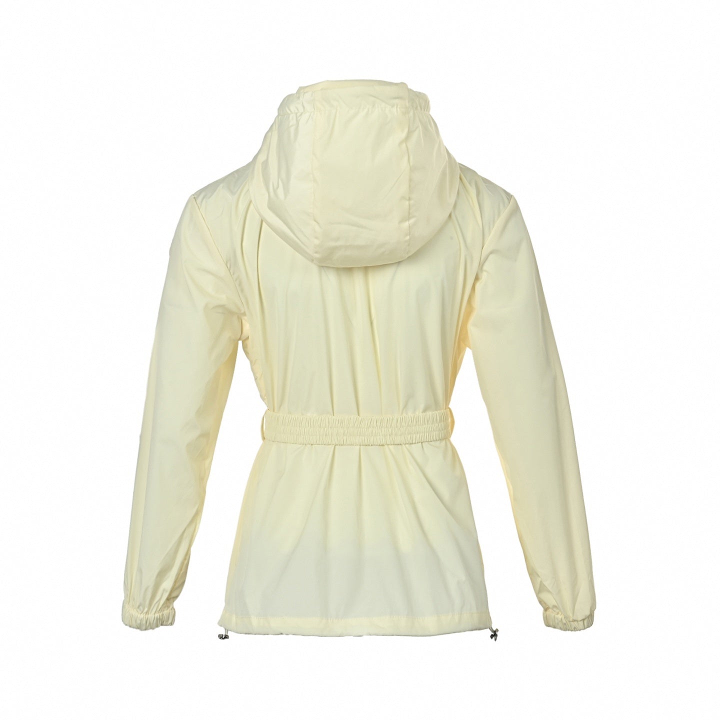 Cream Belted Windbreaker