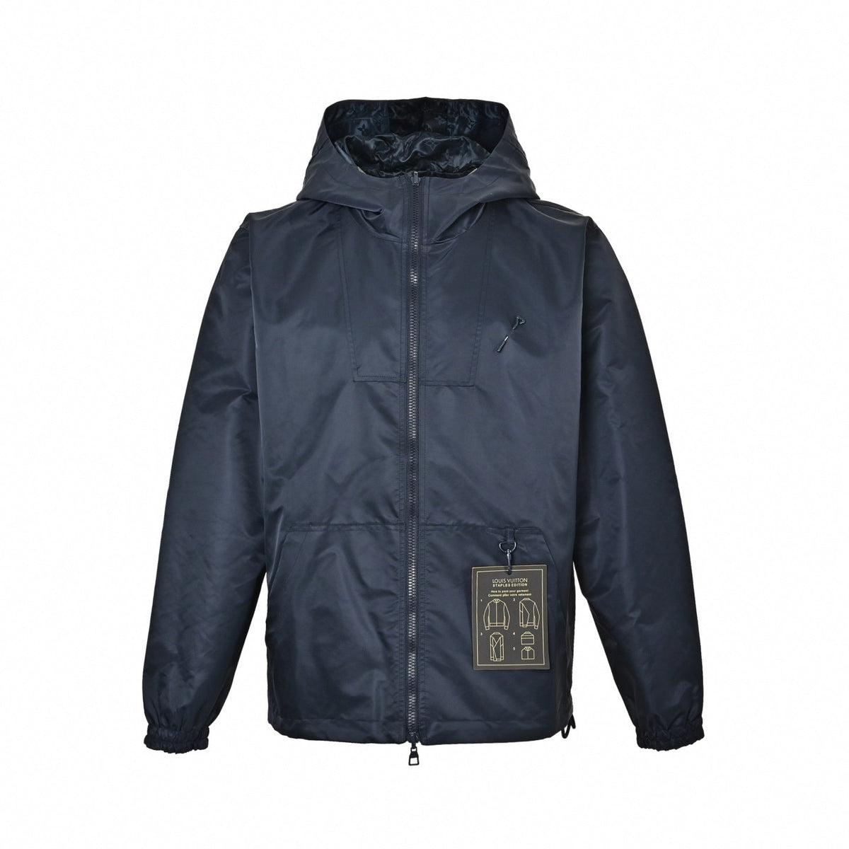 Reversible Monogram Staples Edition Windbreaker - Navy