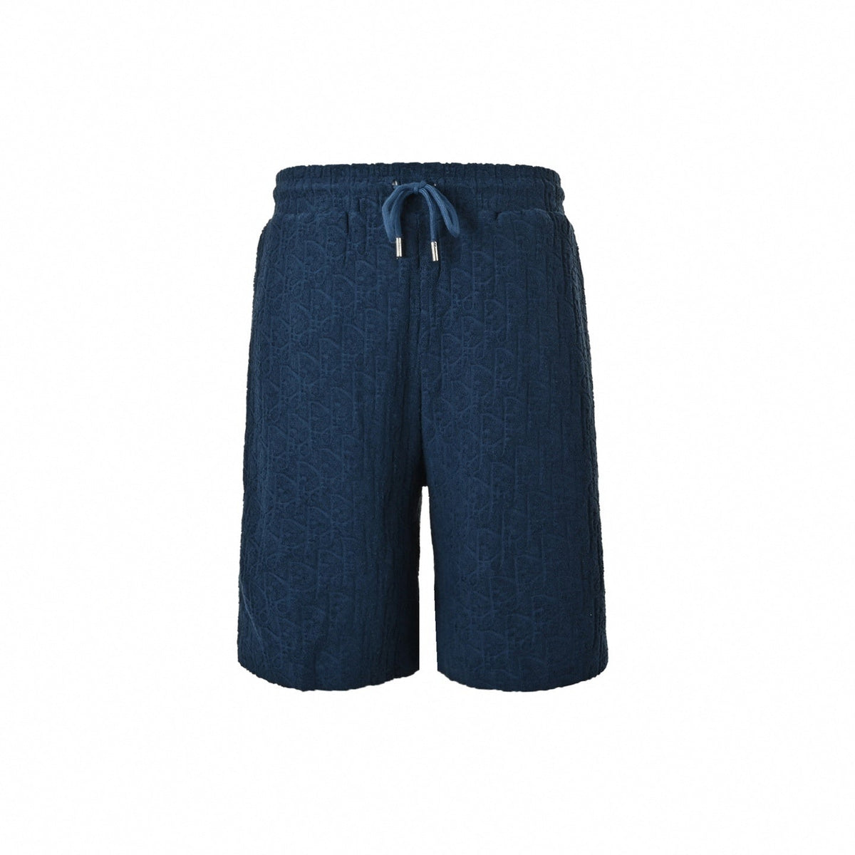 Oblique Jacquard Terry Shorts | Navy Blue
