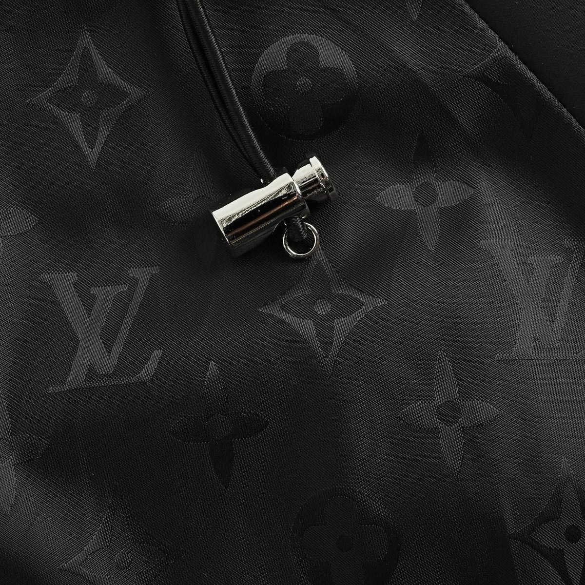 Monogram Windbreaker | Black & Grey | Slim Fit