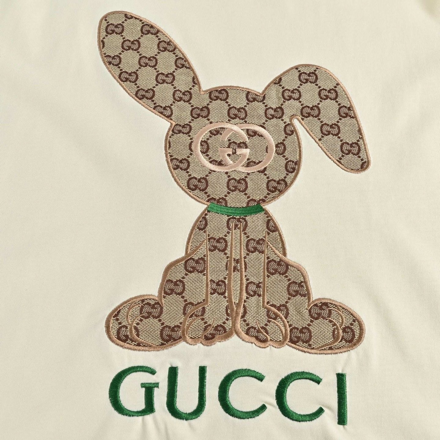 Monogram Rabbit T-Shirt - Cream