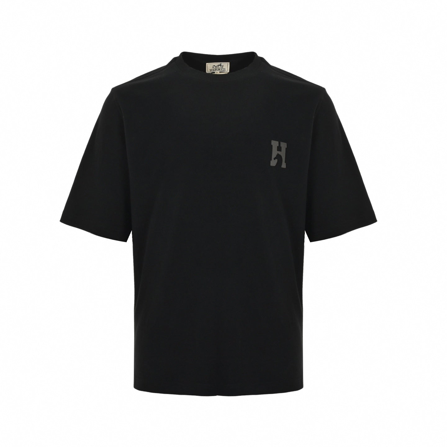 Lambskin Horse Cutout H Logo T-Shirt