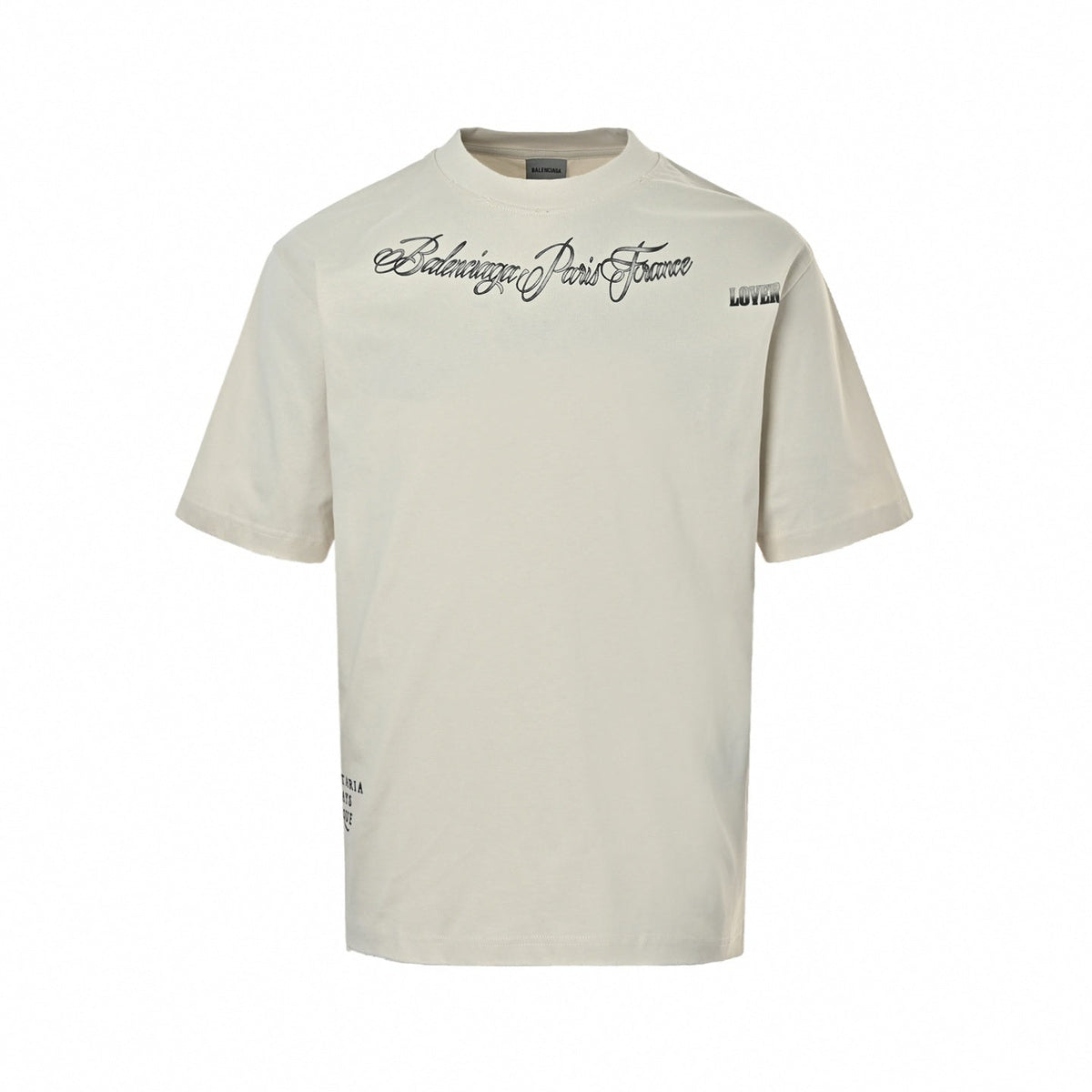 Graphic Script T-Shirt - Light Beige