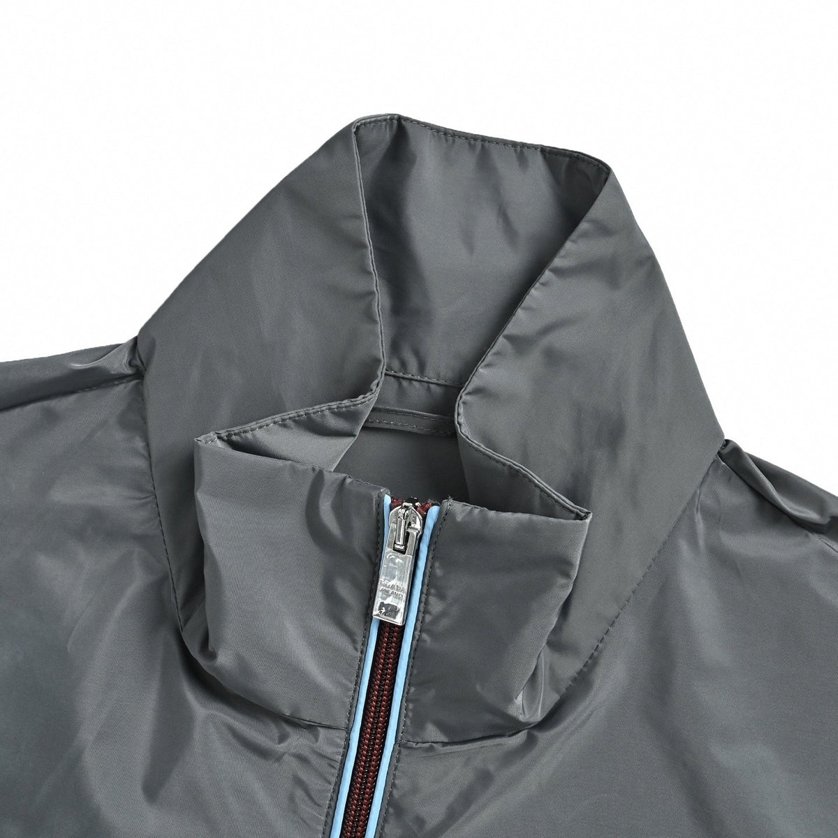 Triangle Logo Nylon Jacket - Grey