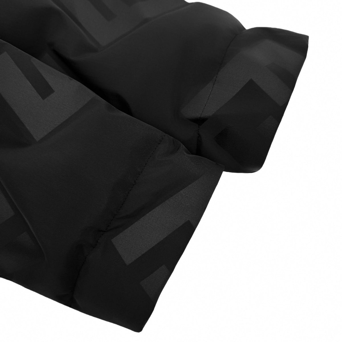 Tonal FF Monogram Hooded Puffer Jacket | Black