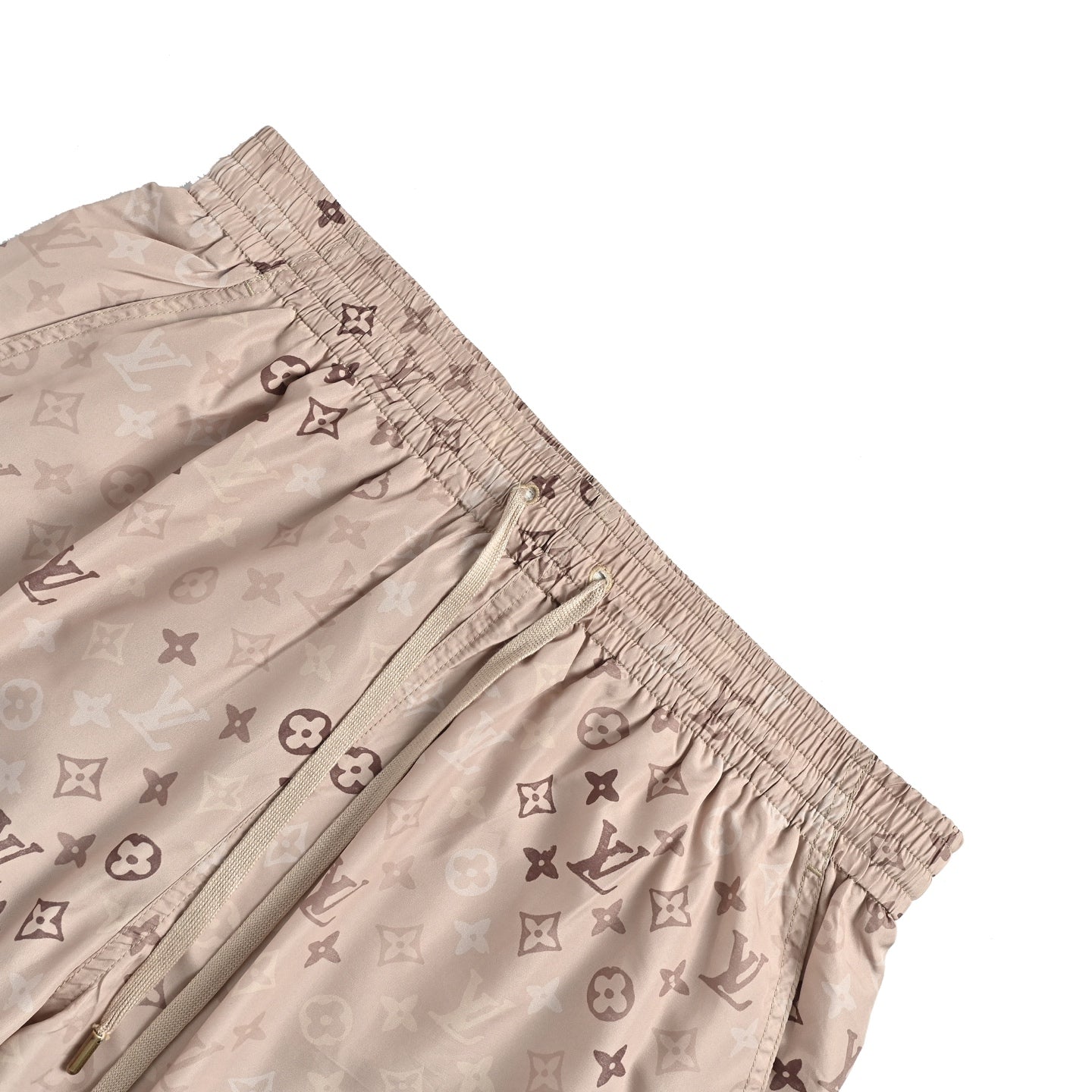 Multi-Tonal Monogram Shorts | Beige