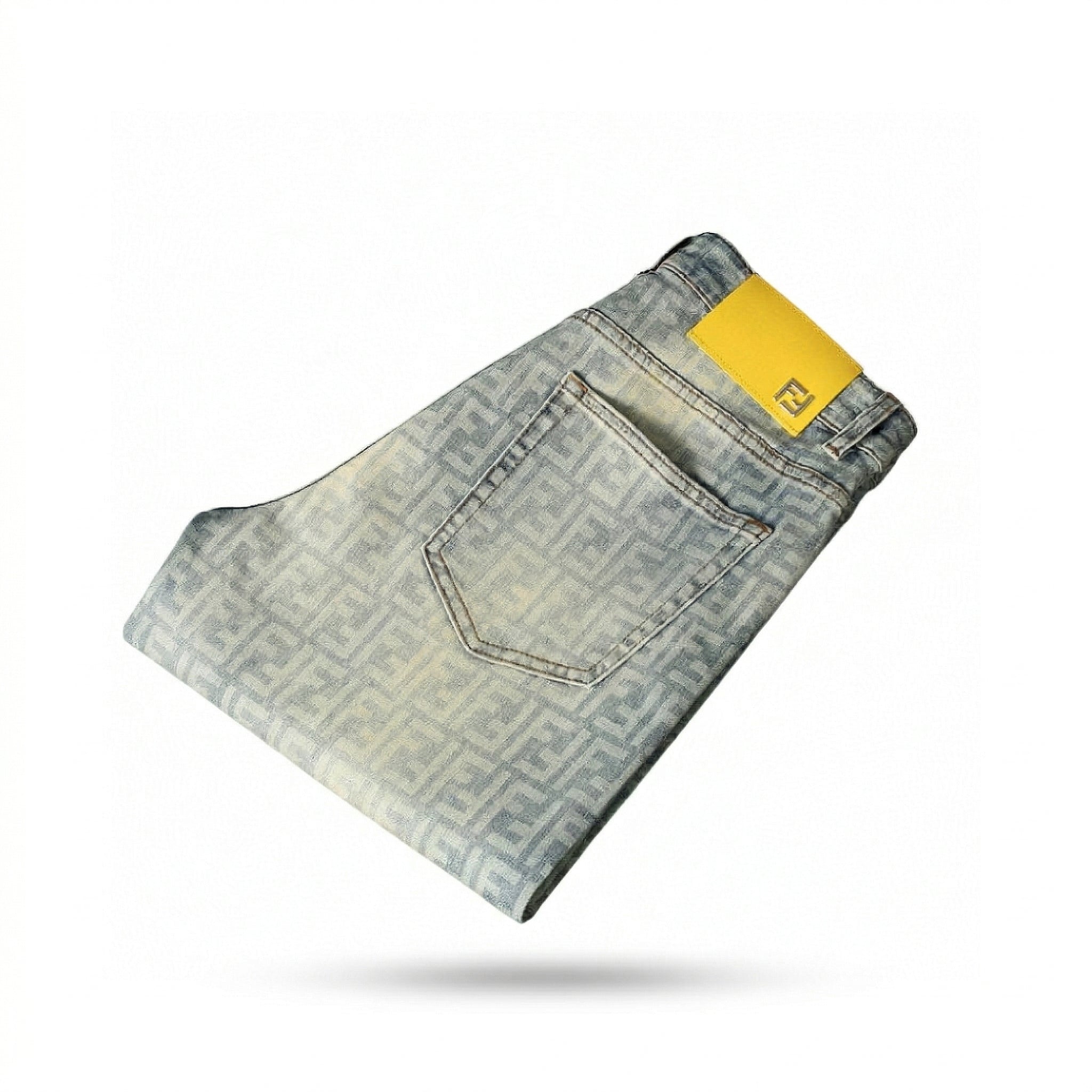 Zucca Monogram Jeans | Vintage Light Wash