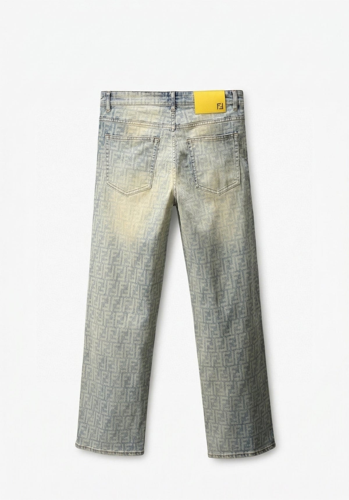 Zucca Monogram Jeans | Vintage Light Wash