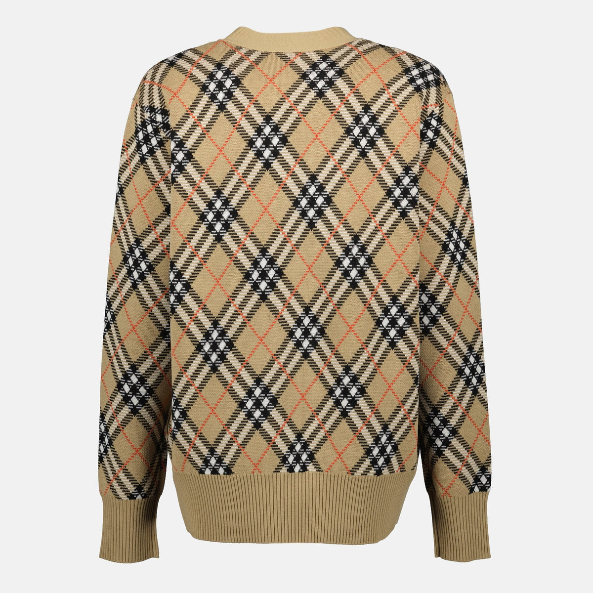 Check Plaid Cardigan