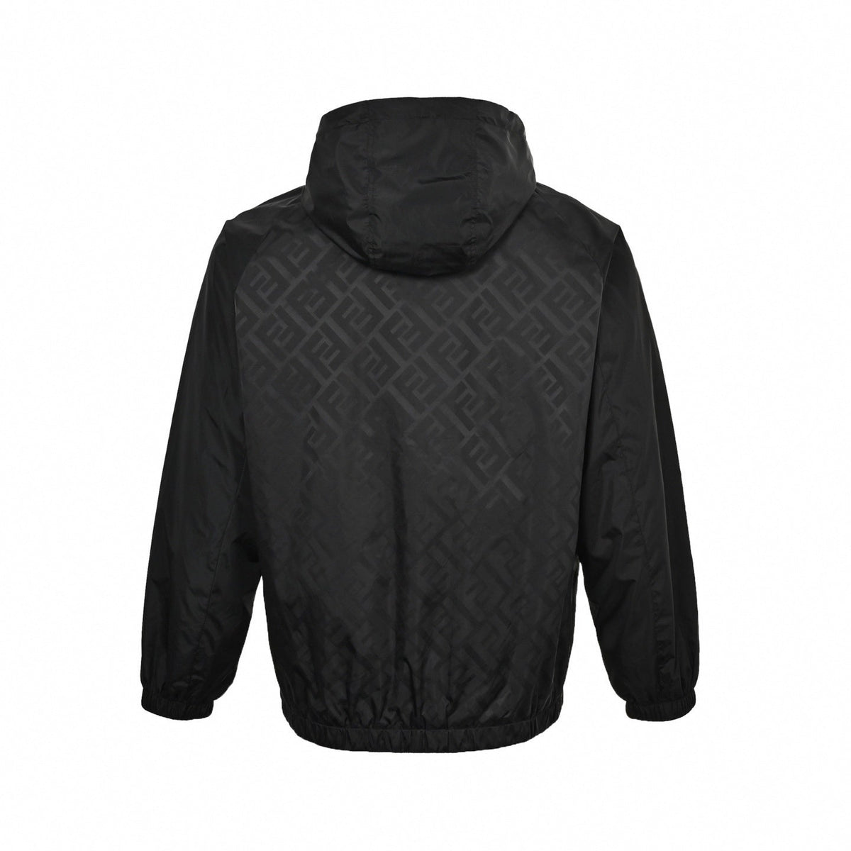 Monogram Windbreaker | Dark Brown & Black