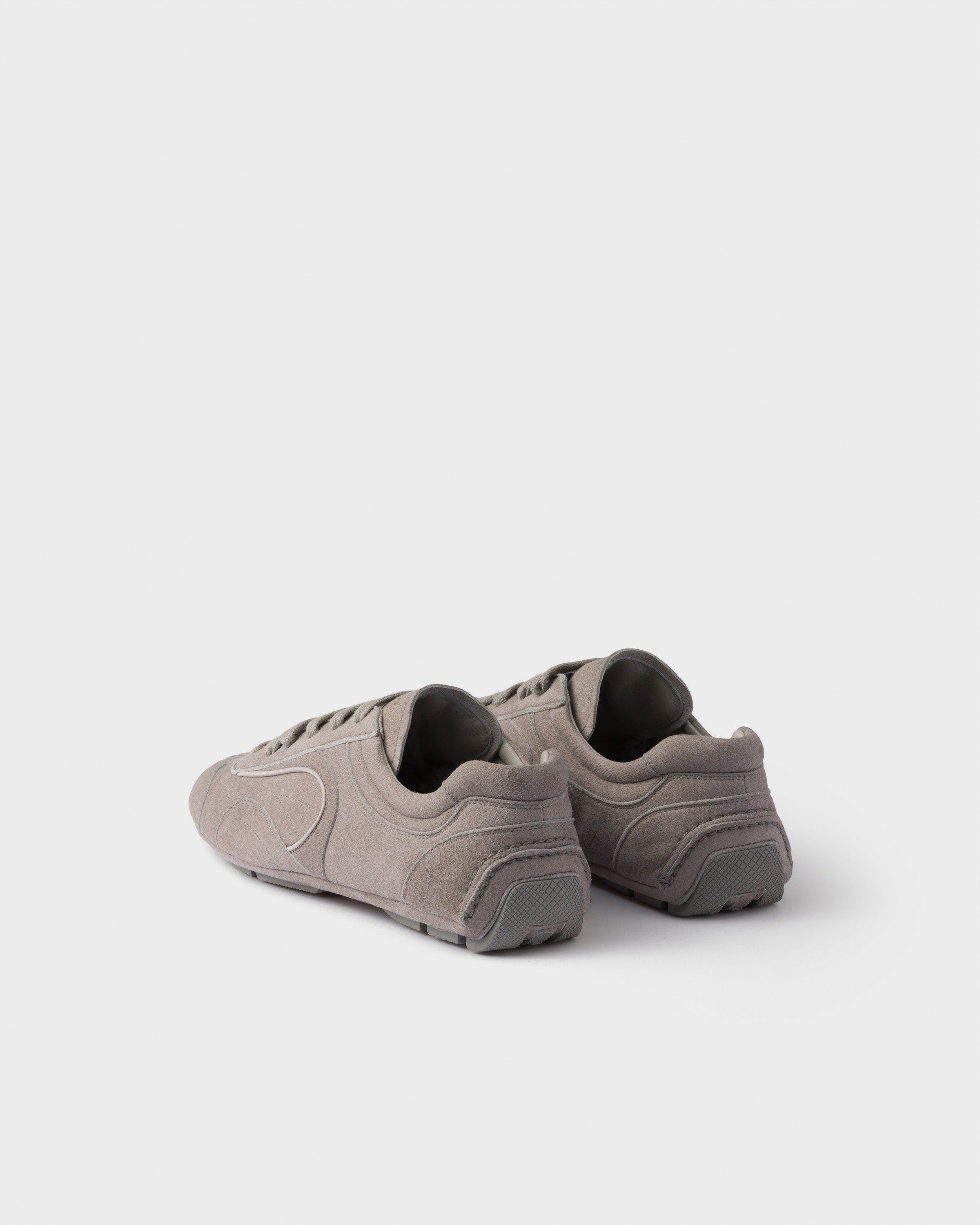 Suede Low-Top Sneakers | Taupe