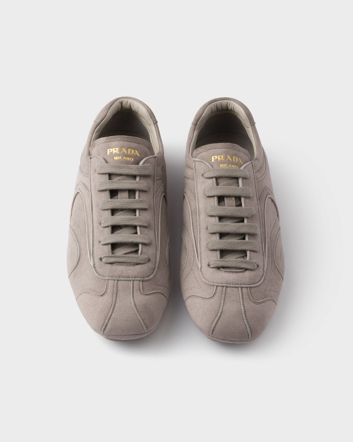 Suede Low-Top Sneakers | Taupe