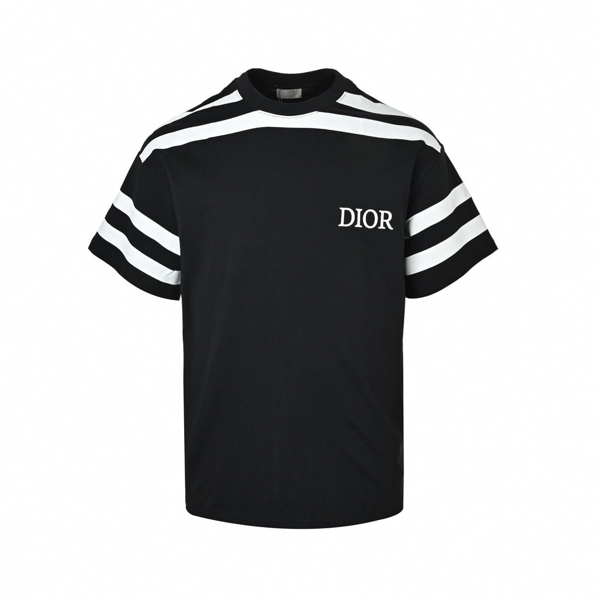 Athletic "47" Jersey T-Shirt | Black & White