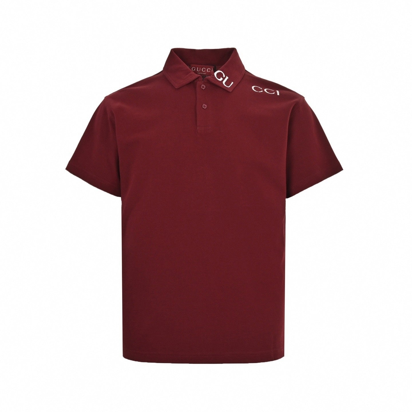 Embroidered Collar Polo Shirt