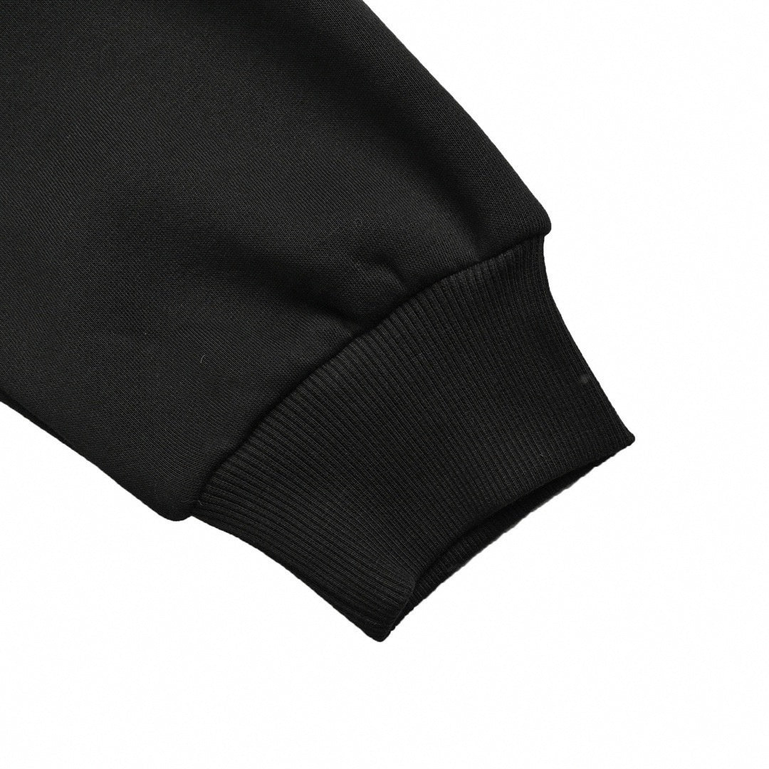Web Stripe Detail Hoodie - Black