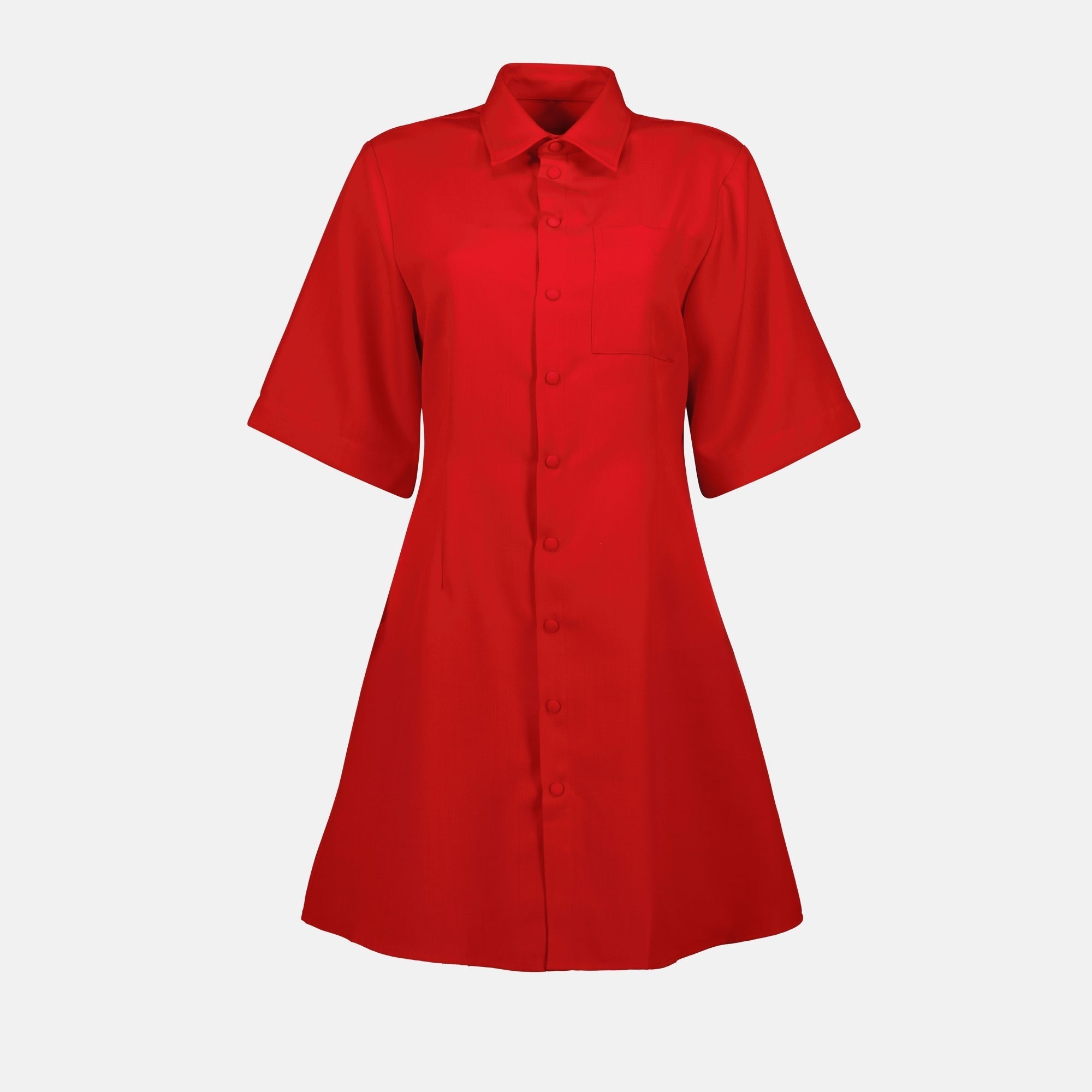 Shirt Dress in Wool