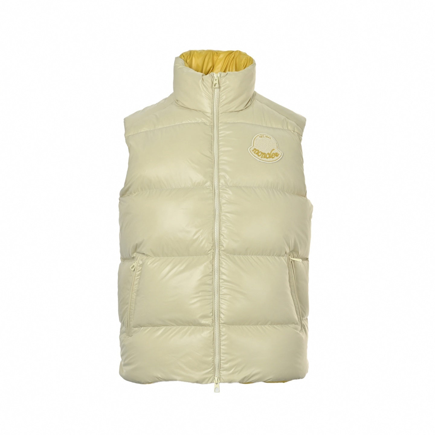 Logo-Patch High-Gloss Puffer Vest