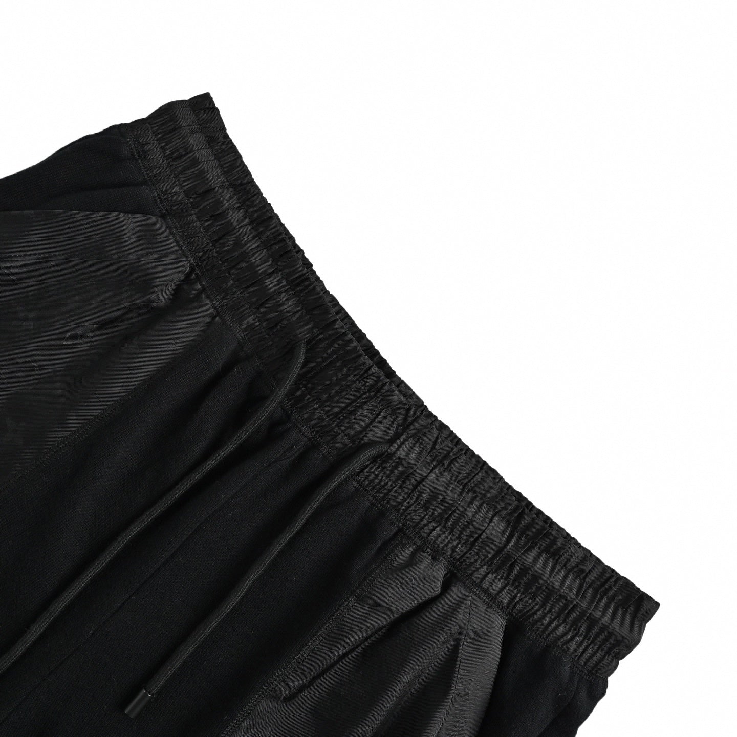 Monogram Panel Athletic Shorts | Black