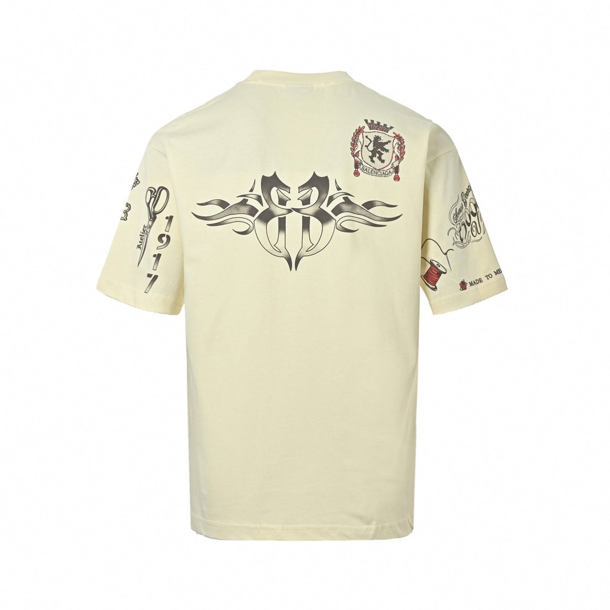 Tattoo Flash Graphic T-Shirt | Cream