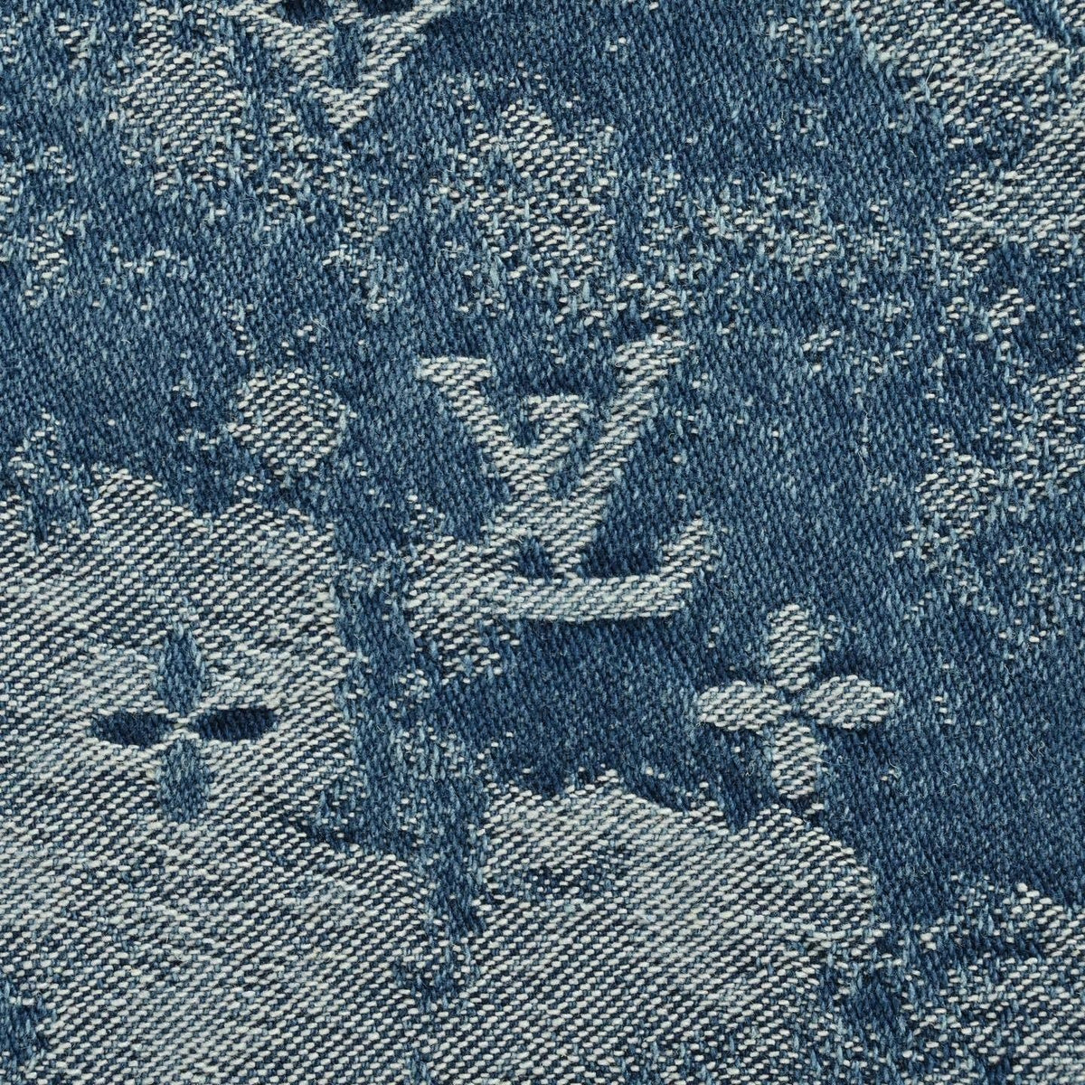 Monogram Cloud Jacquard Jeans | Blue