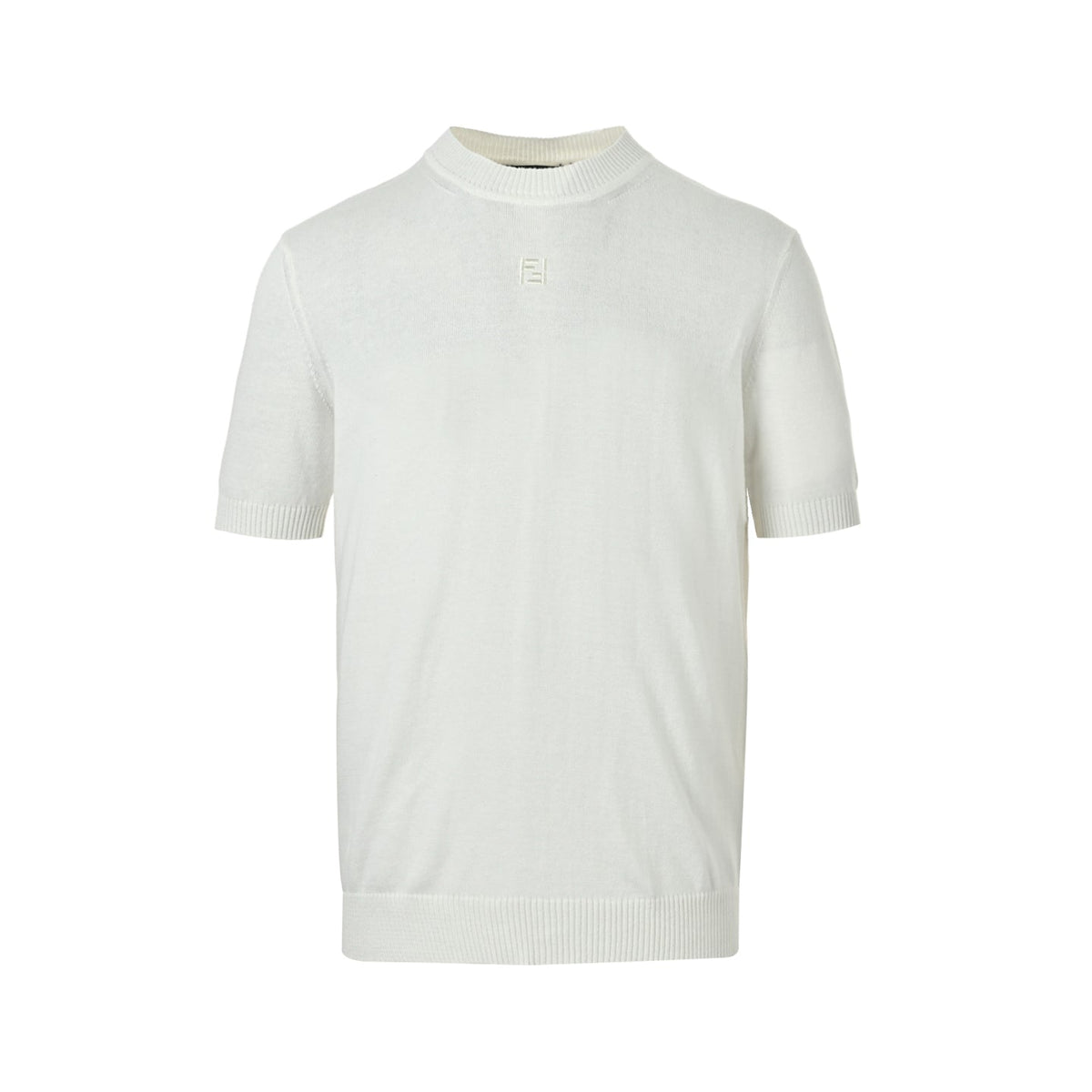 Classic Mock Neck Knit T-Shirt