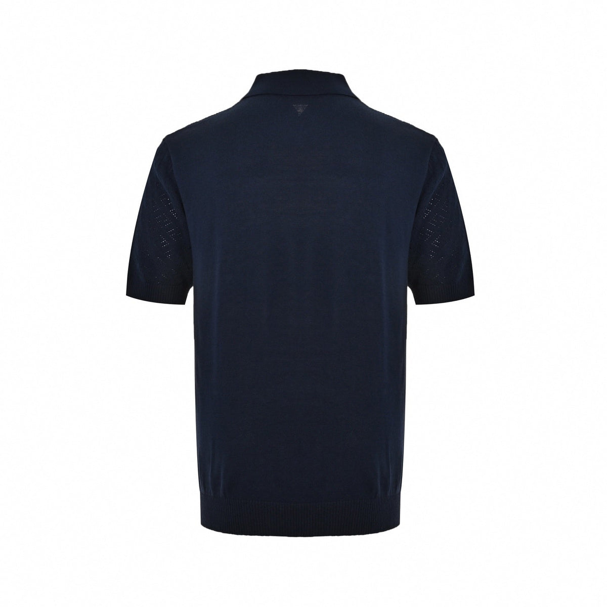 Pointelle FF Monogram Knit Polo | Navy