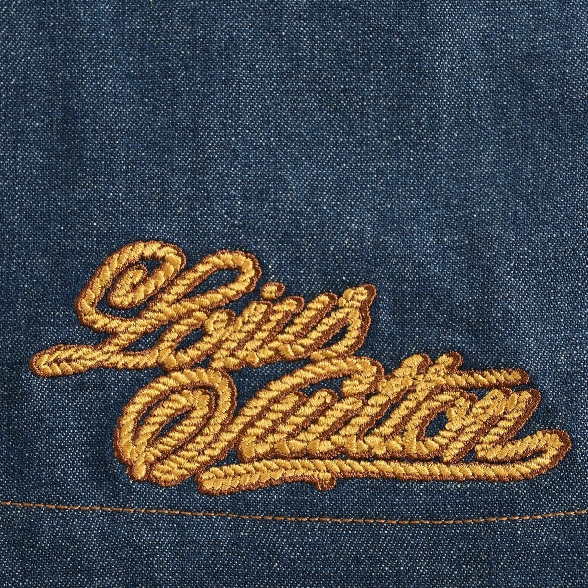 Embroidered Denim Shorts