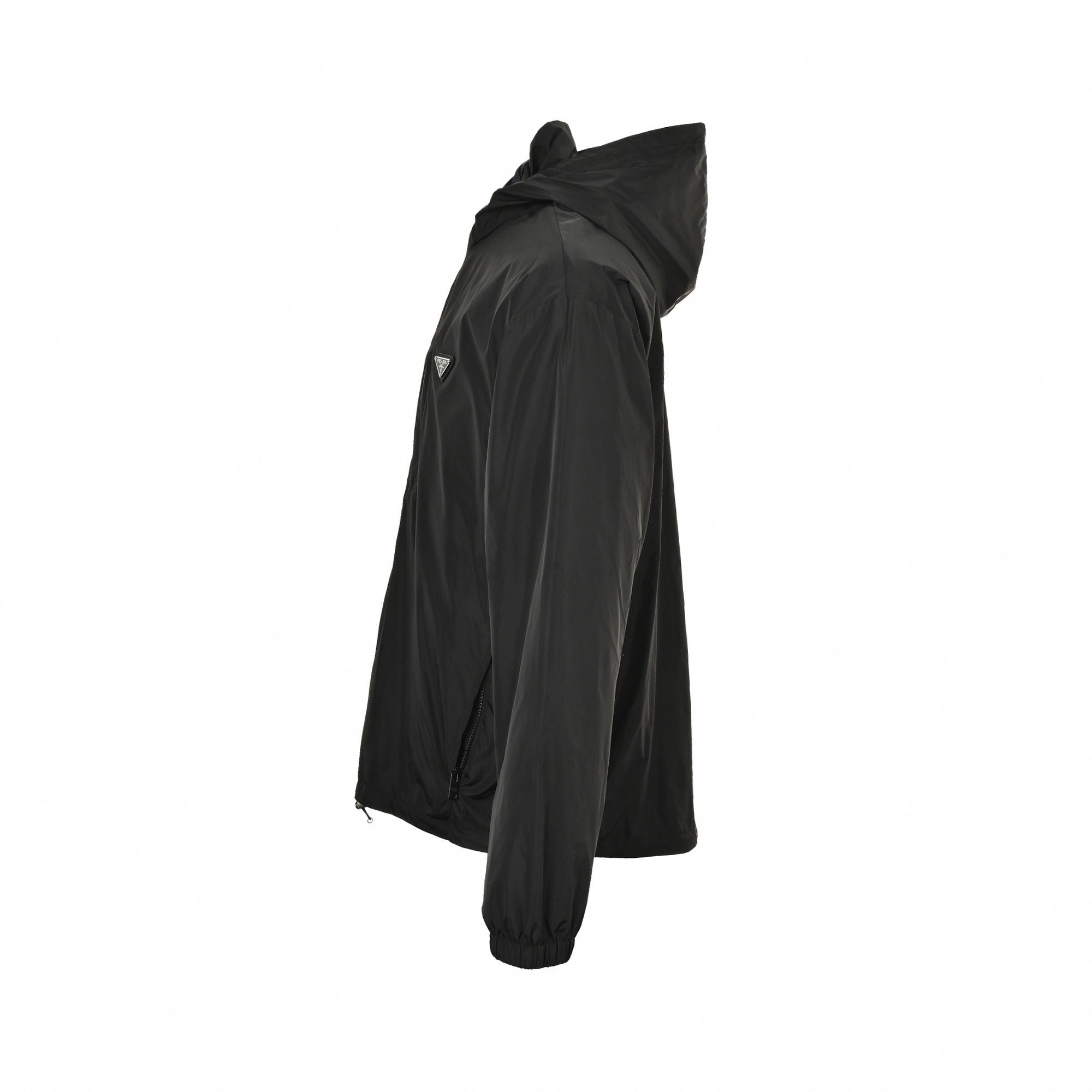 Re-Nylon Reversible Hooded Jacket | Black & Navy