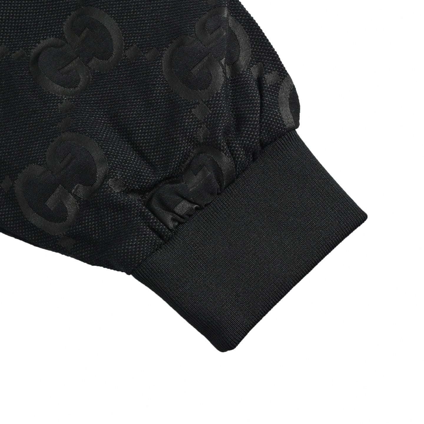 GG Monogram Jacquard Cotton Jacket | Black