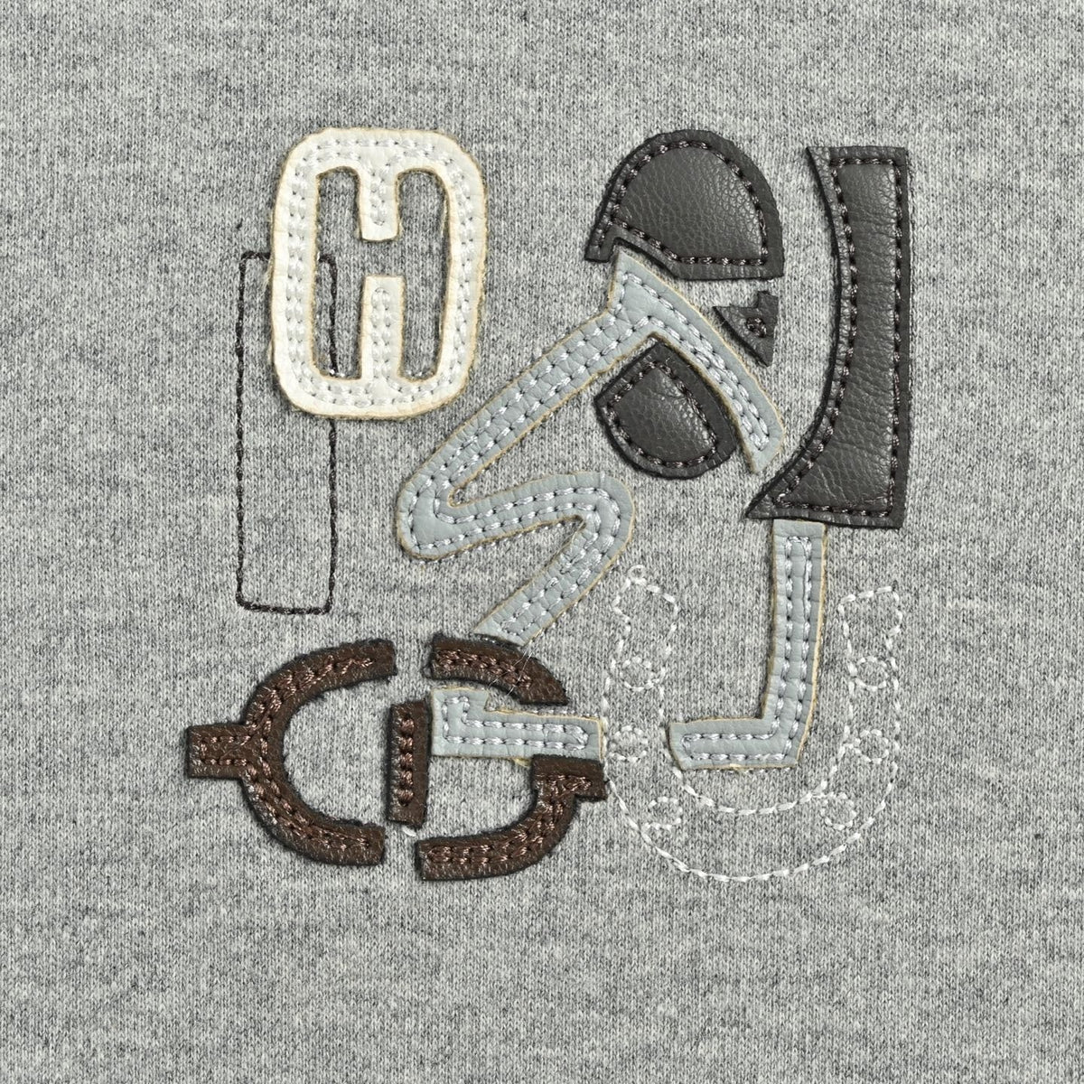Equestrian Leather Appliqué T-Shirt