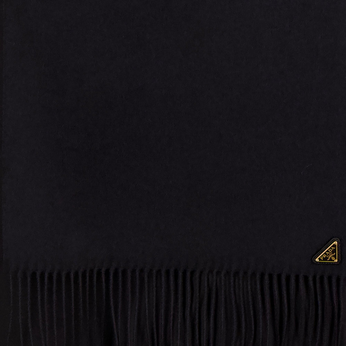 Black Silk and Cashmere Scarf