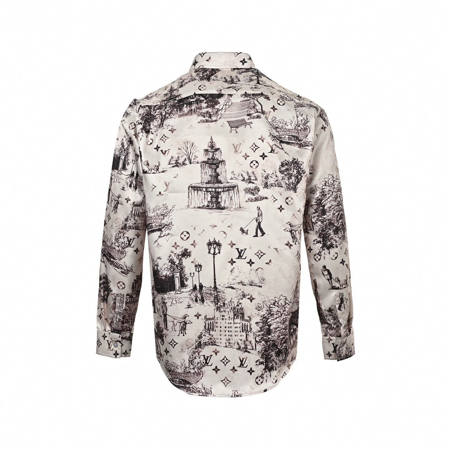 Monogram Toile de Jouy Silk Shirt