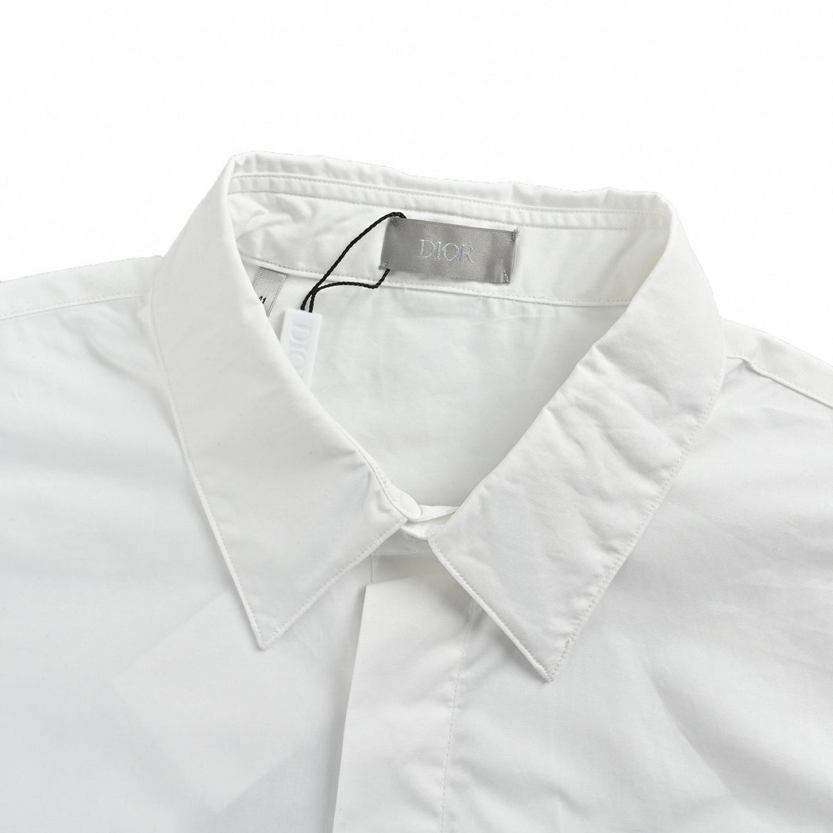 C.D Logo Pocket Button-Down Shirt | White