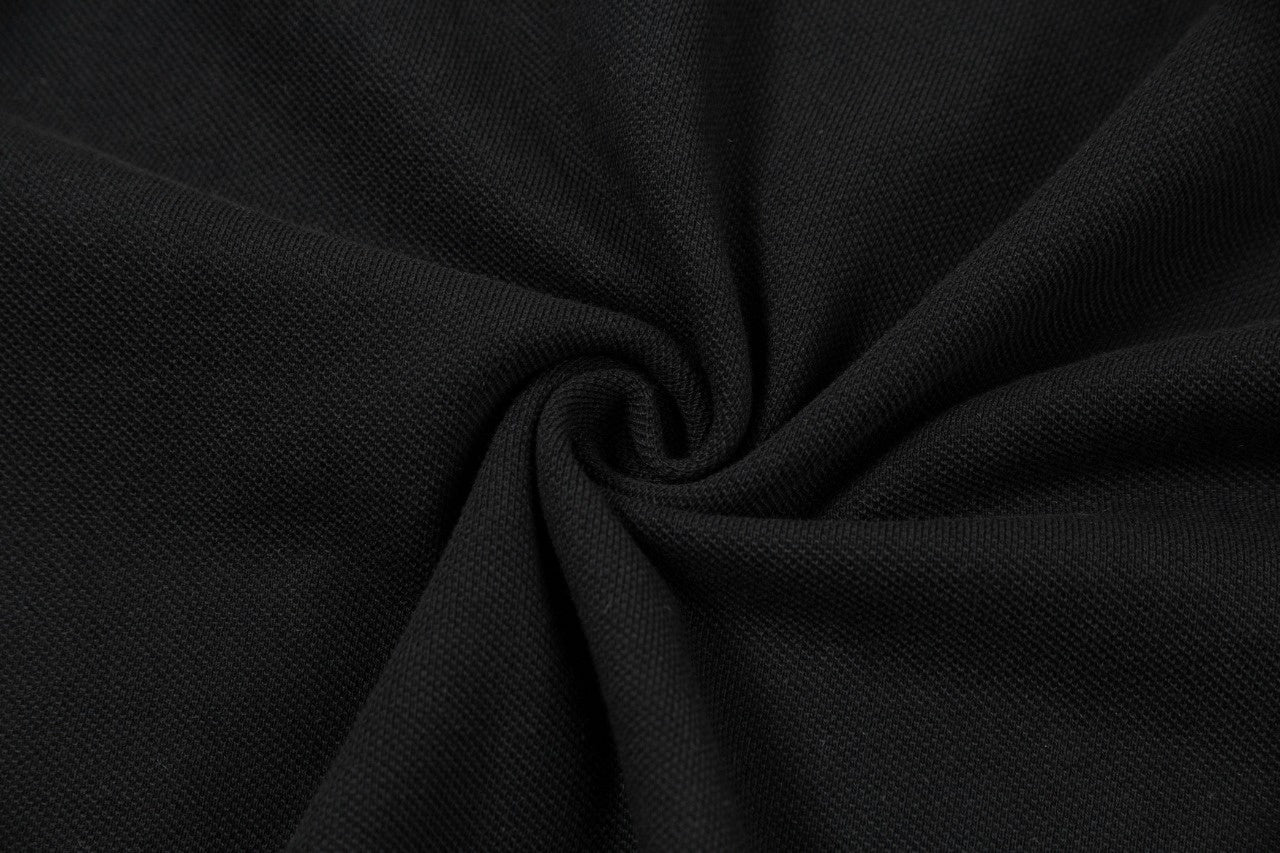 Tri-Color Trim Long-Sleeve Polo
