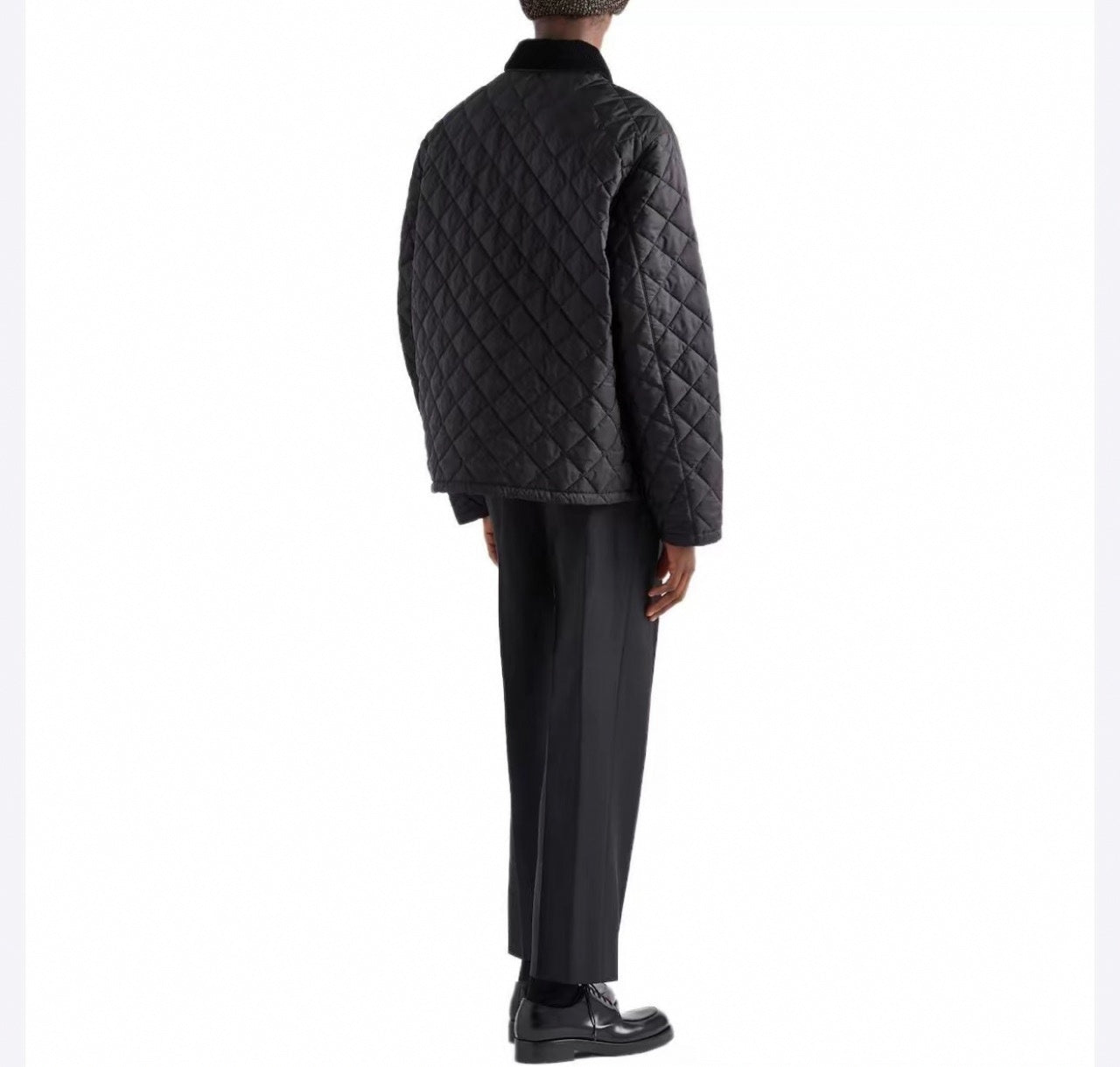 Re-Nylon Quilted Jacket | Black