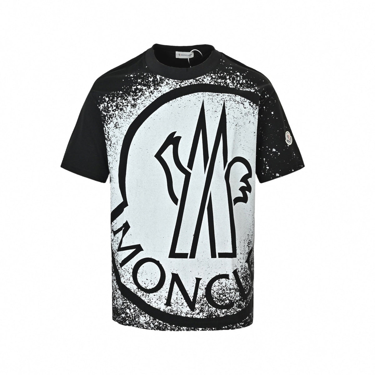 Distressed Splatter Logo T-Shirt | Black