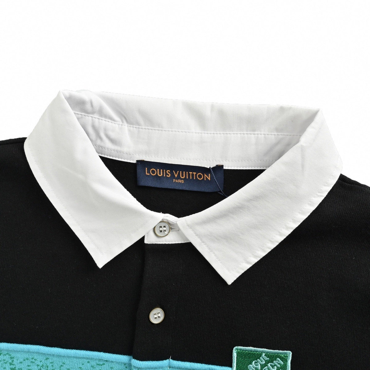 Monogram Jacquard Stripe Knit Polo