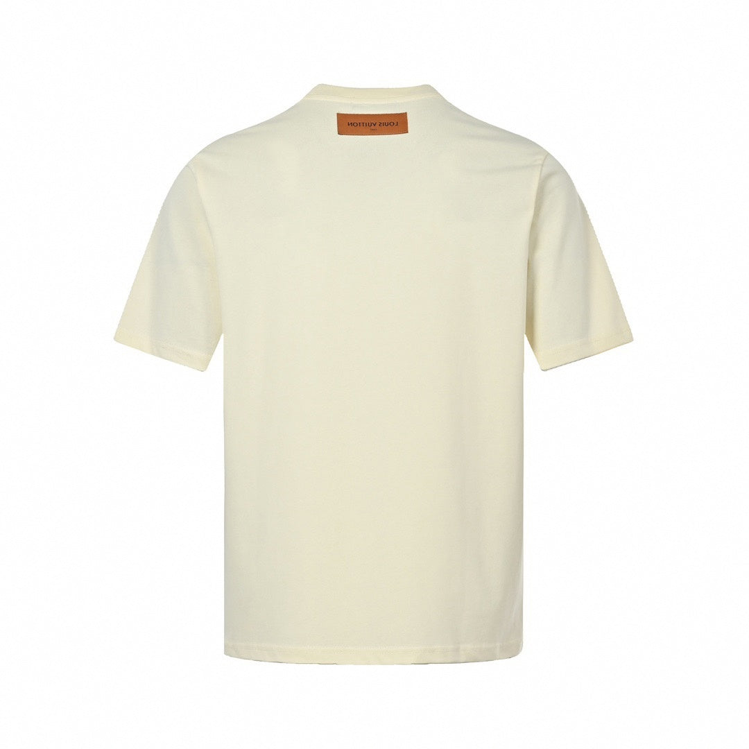 Monogram LV Logo T-Shirt | Cream
