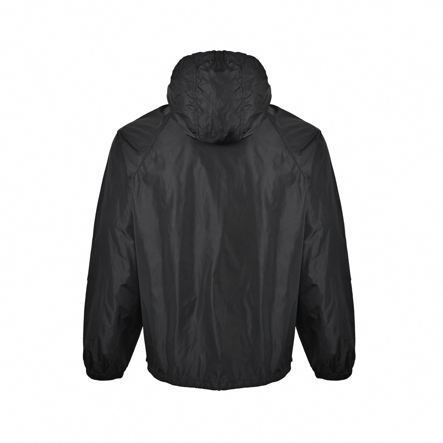 Vintage Check Trim Hooded Jacket | Black