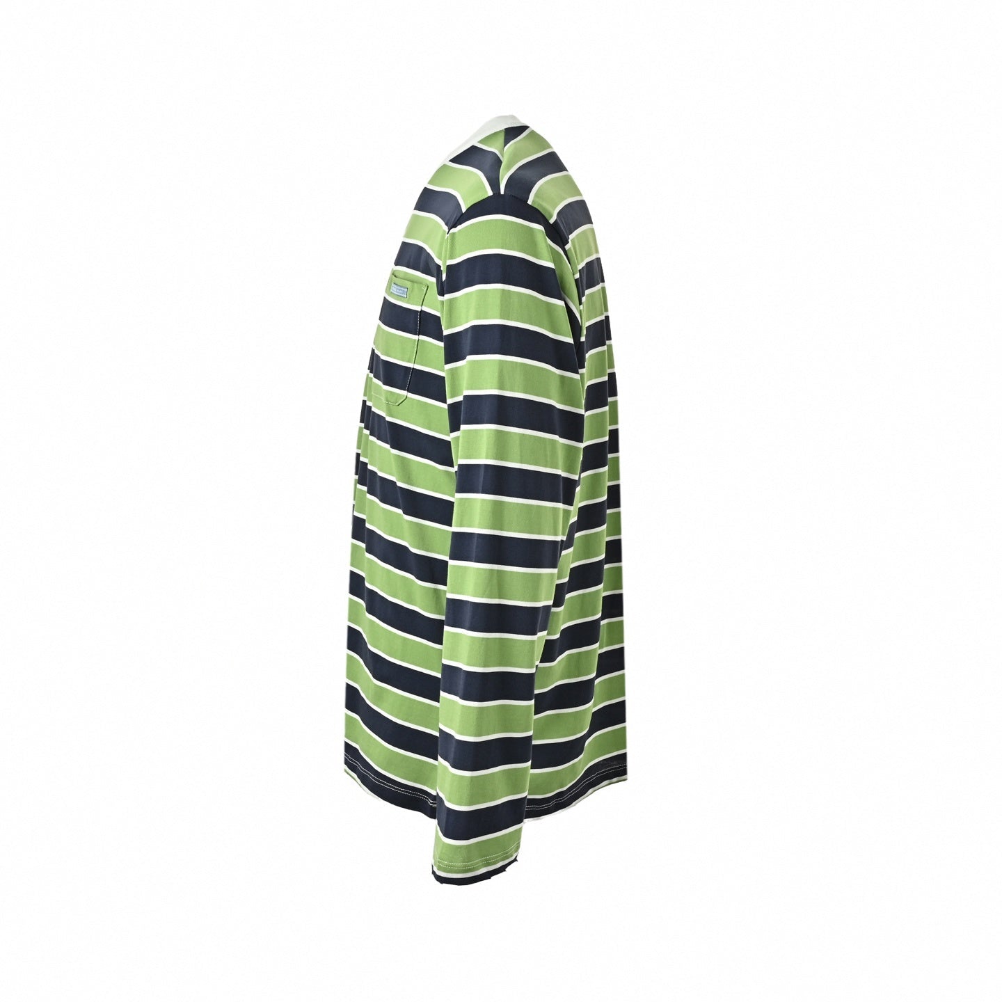 Striped Pocket Long-Sleeve T-Shirt