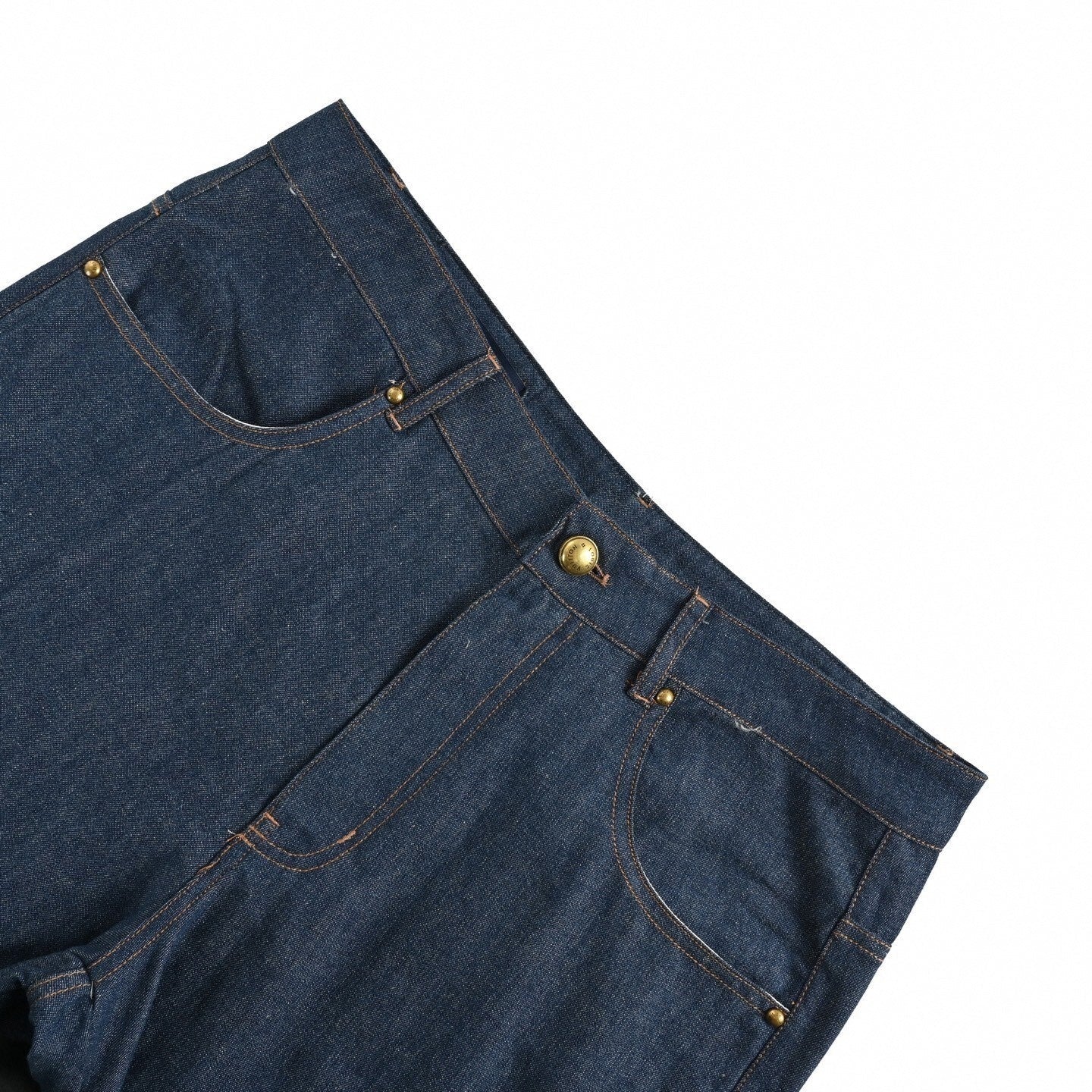 Embroidered Denim Shorts