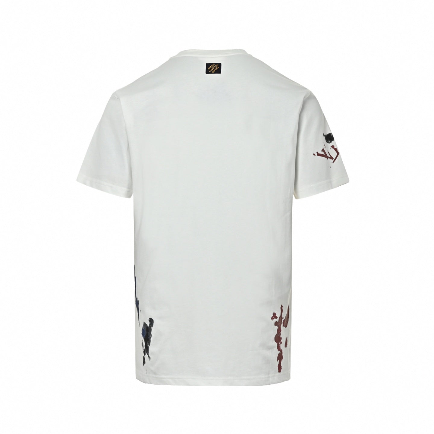 Abstract Watercolor Monogram T-Shirt | White