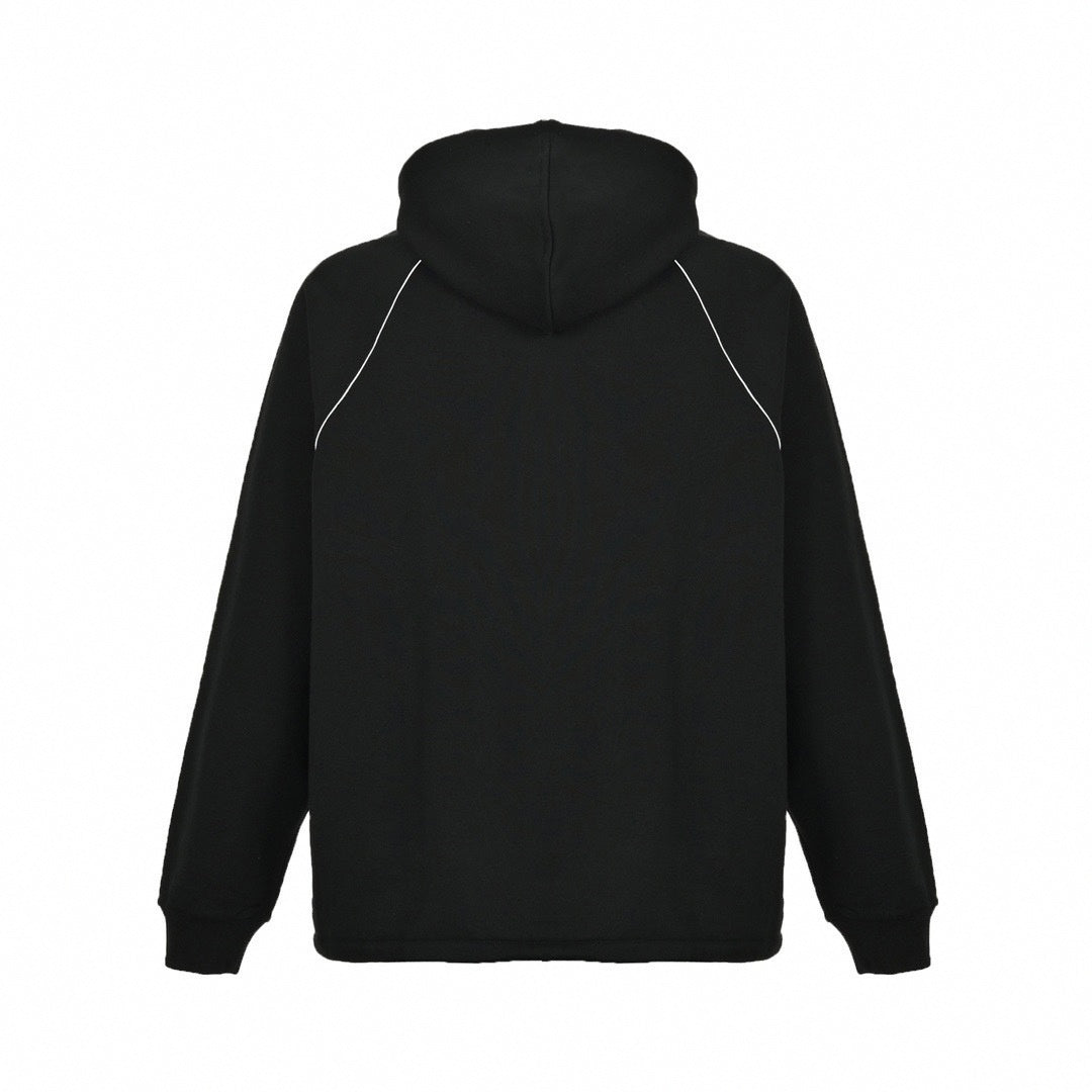 Web Stripe Half-Zip Hoodie