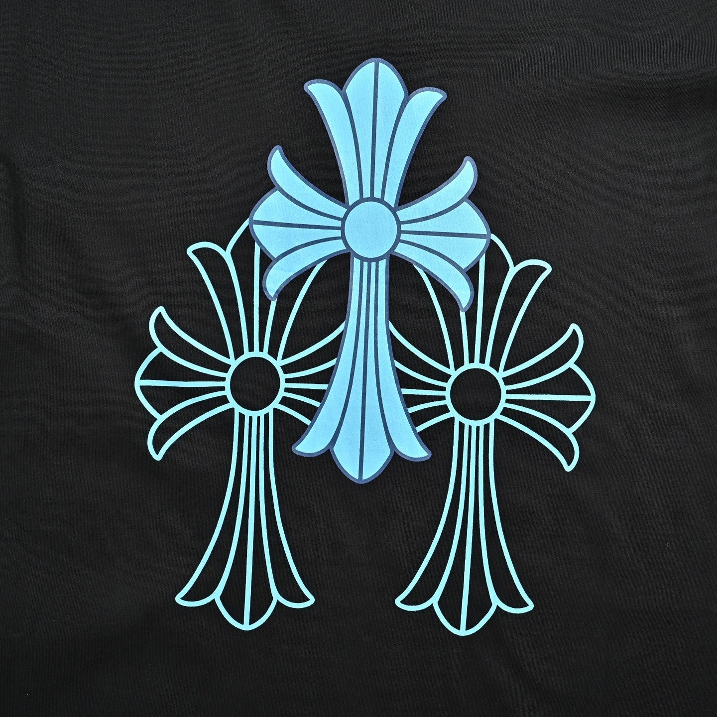 Triple Cross Logo Pocket T-Shirt | Black