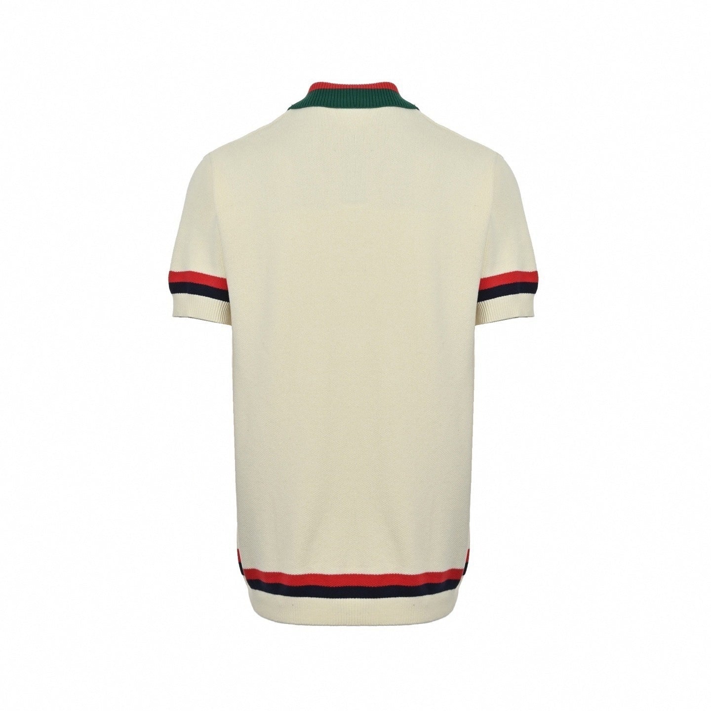 Web Stripe Ribbed Knit Polo