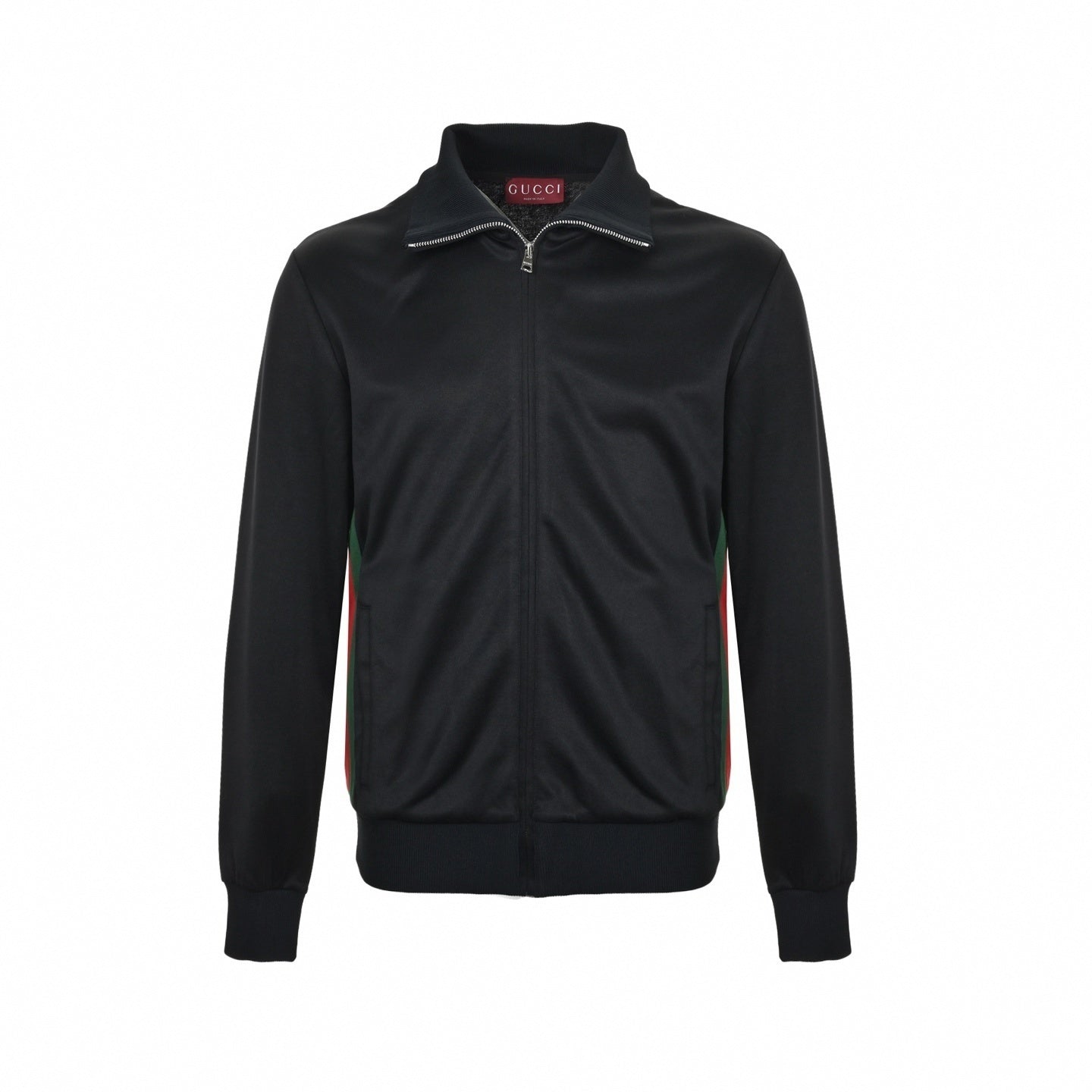 Web Stripe Jersey Tracksuit | Black