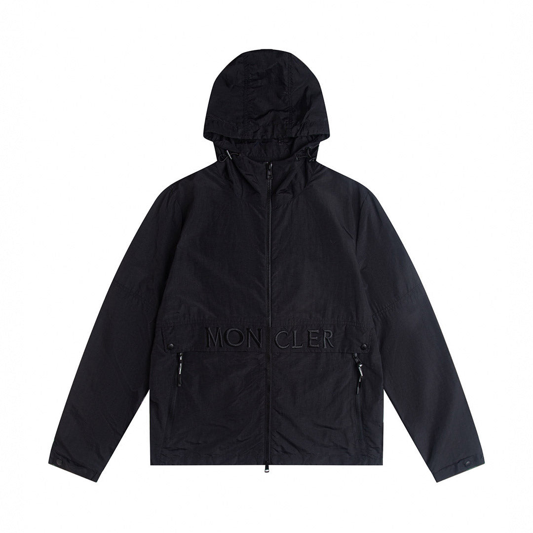 Tonal Embroidered Logo Windbreaker
